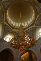 Lustre da Grande Mesquita / Chandelier inside of the the Great Mosque - Abu Dhabi