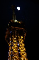 The moon over the tower