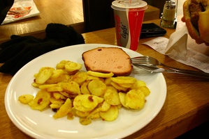 German "fast food"! Potato and ham (or something like) - Stuttgart - Germany