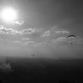 Sunset com paraglider