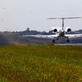 Jato pousando em Jundiai / Jet landing at Jundiai