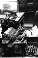 Antiga maquina de escrever