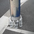 Agua na rua.... prevenção de terremoto...