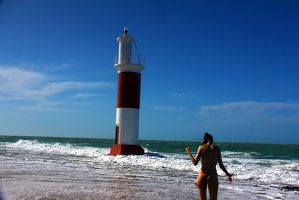 My model and the lighthouse